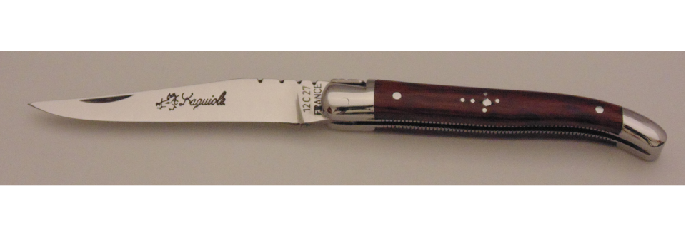Couteau le Laguiole amourette 9cm 2 mitres inox 10914-13 Coutellerie Chevalerias Thiers