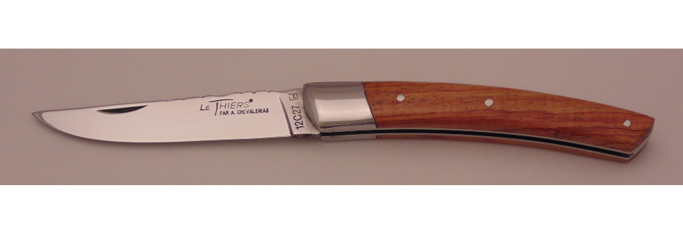 Couteau le Thiers bois de rose 12cm  21213-04 Coutellerie Chevalerias Thiers