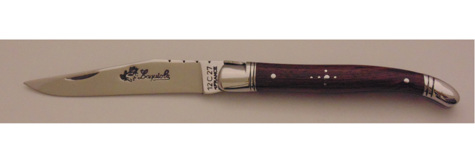 Couteau le Laguiole violette 11cm 2 mitres inox 11114-08 Coutellerie Chevalerias Thiers