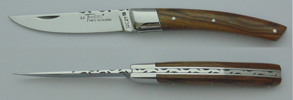 Couteau le Thiers pistachier 10cm 21013-14 Coutellerie Chevalerias Thiers