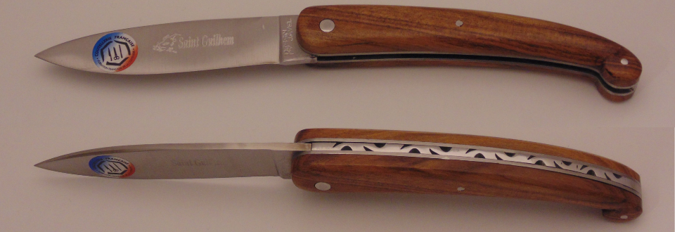 Couteau le Saint Guilhem pistachier 50110-14(9cm) 50210-14(11cm) Coutellerie Chevalerias Thiers