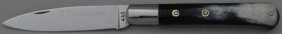 30813-01 Coutellerie Chevalerias fabrication de couteau L'Yssingeaux corne noire Thiers