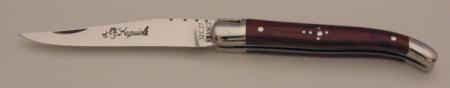 Couteau le Laguiole amourette 10cm 2 mitres inox 11014-13 Coutellerie Chevalerias Thiers
