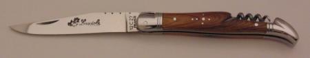 Couteau le Laguiole pistachier 2 pièces tire bouchon 2 mitres inox 11124-14(11cm) 11224-14(12cm) Coutellerie Chevalerias Thiers