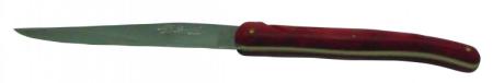 Couteau le Laguiole table plein manche premier prix rouge 18010-50 Coutellerie Chevalerias Thiers