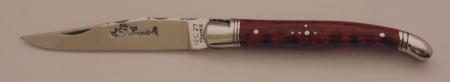 Couteau le Laguiole amourette 12cm 2 mitres inox 11214-13 Coutellerie Chevalerias Thiers
