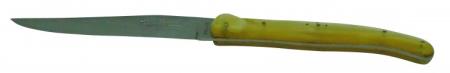 Couteau le Laguiole table plein manche premier prix jaune 18010-52 Coutellerie Chevalerias Thiers