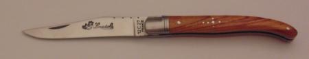 Couteau le Laguiole bois de rose 11cm 1 mitre inox 11113-04 Coutellerie Chevalerias Thiers